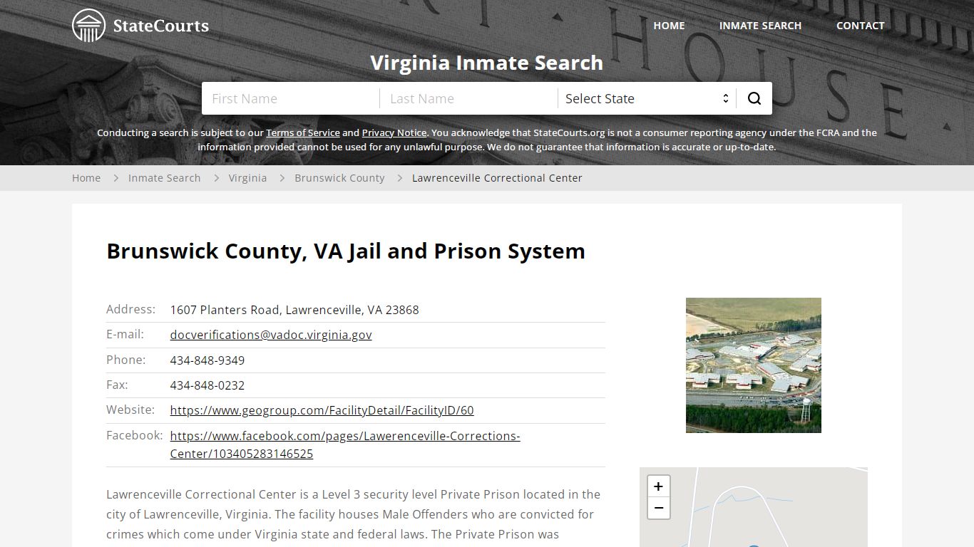 Lawrenceville Correctional Center Inmate Records Search, Virginia ...