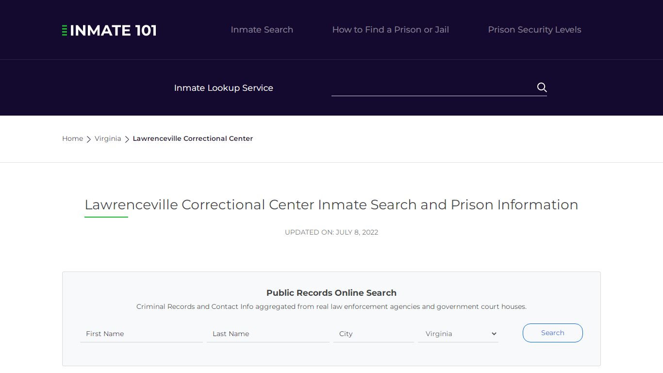 Lawrenceville Correctional Center Inmate Search, Visitation, Phone no ...